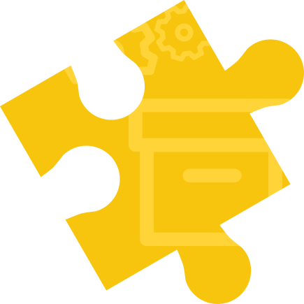 illustration of a yellow puzzle jig representing moving